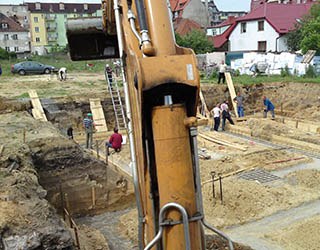 usuwanie starych fundamentów